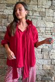 Larc Poet Blouse Sangria